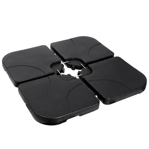 Patio Umbrella Stand Base 4-Piece Outdoor Offset Cantilever Umbrella Square Base Patio Umbrella Stand Base 4-Piece Outdoor Offset Cantilever Umbrella Square Base
