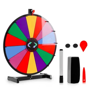 24 Inch Color Prize Wheel Tabletop 14 Slots Heavy Duty Editable Spinning Wheel 24 Inch Color Prize Wheel Tabletop 14 Slots Heavy Duty Editable Spinning Wheel