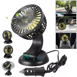 Universal Car Cooling Fan w/ Cigarette Lighter for Van SUV Boat Auto Vehicle Universal Car Cooling Fan w/ Cigarette Lighter for Van SUV Boat Auto Vehicle