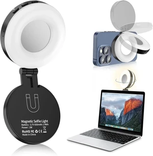 Magnetic Selfie Light with 4 Color Modes for iPhone - Perfect for Photos & Vlogs Magnetic Selfie Light with 4 Color Modes for iPhone - Perfect for Photos & Vlogs