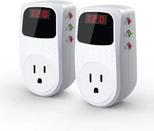 15A Voltage Regulator Surge Protector for Home Appliances, Adjustable, 2 Pack 15A Voltage Regulator Surge Protector for Home Appliances, Adjustable, 2 Pack