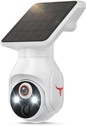 Famevibe Wireless Security Camera: 1080p, Solar-Powered with Two-Way Audio