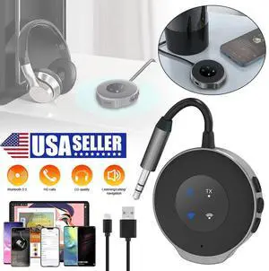 2 in1 Wireless Bluetooth 5.3 Transmitter Receiver Adapter Audio 3.5mm Jack Aux 2 in1 Wireless Bluetooth 5.3 Transmitter Receiver Adapter Audio 3.5mm Jack Aux