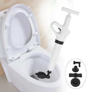 High Pressure Toilet Plunger Air Drain Blaster Sink Dredge Pipe Clog Plumbing High Pressure Toilet Plunger Air Drain Blaster Sink Dredge Pipe Clog Plumbing