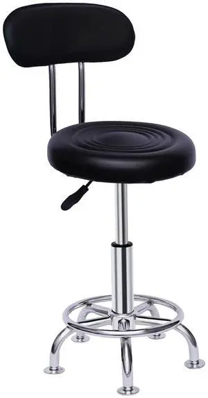 Black Garage WorkShop Stool Bench Mechanics Swivel Chair Height-Adjustable Seat Black Garage WorkShop Stool Bench Mechanics Swivel Chair Height-Adjustable Seat