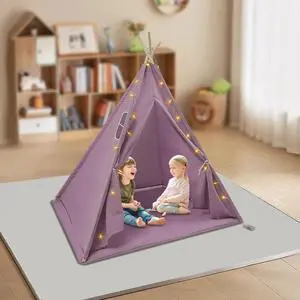Children's Indoor Playhouse Play Tent With Light for 1-3 Kids Pink Tent For Kids Children's Indoor Playhouse Play Tent With Light for 1-3 Kids Pink Tent For Kids