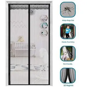 Magnetic Screen Door Retractable Mesh Net Pet Patio Hands Free Mosquito Magic Magnetic Screen Door Retractable Mesh Net Pet Patio Hands Free Mosquito Magic
