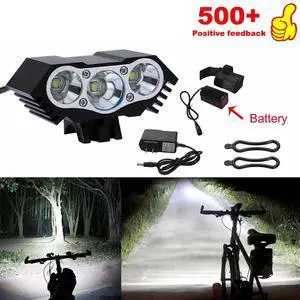 3 x LED Bicycle bike HeadLight Head Light Lamp Torch Flashlight US 3 x LED Bicycle bike HeadLight Head Light Lamp Torch Flashlight US