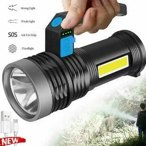 Super Bright LED Searchlight Portable Rechargeable Spotlight Handheld Flashlight Super Bright LED Searchlight Portable Rechargeable Spotlight Handheld Flashlight