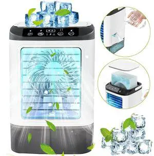 Personal Air Conditioner Cooler Fan Portable Mini Space Cooler 3-Speed Settings Personal Air Conditioner Cooler Fan Portable Mini Space Cooler 3-Speed Settings