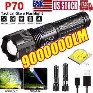 9000000 Lumens Super Bright LED Flashlight Tactical Rechargeable LED Work Lights 9000000 Lumens Super Bright LED Flashlight Tactical Rechargeable LED Work Lights