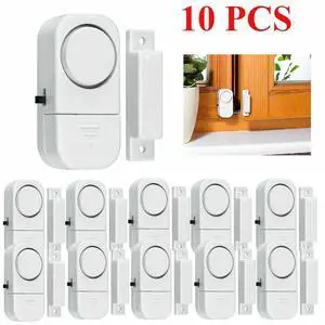 10PCS Wireless Home Window Door Burglar Security Alarm System Magnetic Sensor 10PCS Wireless Home Window Door Burglar Security Alarm System Magnetic Sensor
