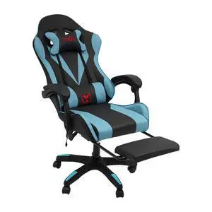 Gaming Chair Ergonomic Gaming Chair for Adults with Footrest & Lumbar Pillow Gaming Chair Ergonomic Gaming Chair for Adults with Footrest & Lumbar Pillow