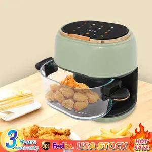 4L/4.23 Qt Tabletop Electric Air Fryer Large Air Fryer Visible Glass Air Fryer 4L/4.23 Qt Tabletop Electric Air Fryer Large Air Fryer Visible Glass Air Fryer
