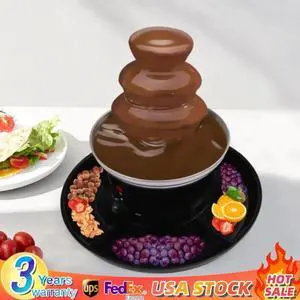 Chocolate Fountain Machine 3 Tier Stainless Steel Luxury Cheese Cascading Fondue Chocolate Fountain Machine 3 Tier Stainless Steel Luxury Cheese Cascading Fondue