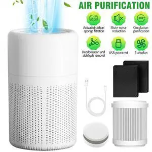 Air Purifier W/HEPA Small Air Purifier for Smoke Allergies Pet Dander Odor Air Purifier W/HEPA Small Air Purifier for Smoke Allergies Pet Dander Odor