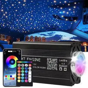 1000PCS Twinkle Meteor Fiber Optic Star Lights for Car APP & Remote Control 1000PCS Twinkle Meteor Fiber Optic Star Lights for Car APP & Remote Control