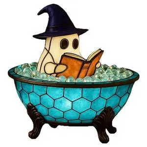 Ghost Bathtub Bubble Bath Lamp Halloween Night Light Cute Led For Bathroom Decor Ghost Bathtub Bubble Bath Lamp Halloween Night Light Cute Led For Bathroom Decor