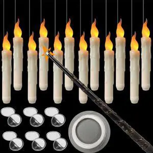 12PCS Flameless Floating Holiday Candle with Remote Control LED Candles Lights 12PCS Flameless Floating Holiday Candle with Remote Control LED Candles Lights