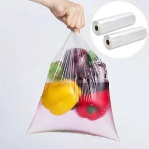 2 Rolls 12"x16" 350 / Roll Clear Plastic Produce Bags Kitchen Food Storage Fruit 2 Rolls 12"x16" 350 / Roll Clear Plastic Produce Bags Kitchen Food Storage Fruit