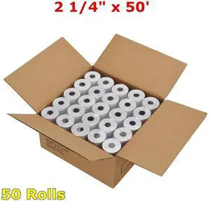 2 1/4" x 50' Thermal Receipt Paper POS Cash Register Tape 50 Rolls 2 1/4" x 50' Thermal Receipt Paper POS Cash Register Tape 50 Rolls