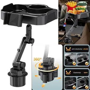 4 in 1 Adjustable Car Cup Holder Expander Detachable Car Food Tray Organizer USA 4 in 1 Adjustable Car Cup Holder Expander Detachable Car Food Tray Organizer USA
