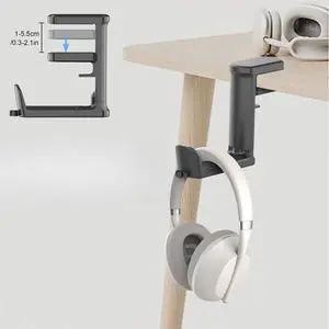 360° Gaming Headphone Hanger Display Stand Holder Hook Under Desk Headset Mount 360° Gaming Headphone Hanger Display Stand Holder Hook Under Desk Headset Mount