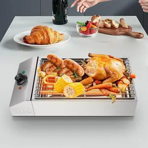 Electric Indoor outdoor Grill Portable Smokeless Non-Stick Cooking BBQ Griddle Electric Indoor outdoor Grill Portable Smokeless Non-Stick Cooking BBQ Griddle