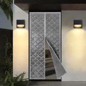 Thermal Magnetic Door Curtain Quilted Thermal Insulated Door Curtain Windproof Thermal Magnetic Door Curtain Quilted Thermal Insulated Door Curtain Windproof