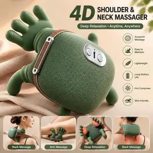 Heated Shoulder and Neck Massager 4D Kneading Massage for Relax Muscle Tension Heated Shoulder and Neck Massager 4D Kneading Massage for Relax Muscle Tension