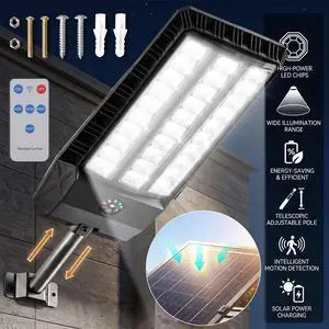 Commercial 1500000LM LED Outdoor Dusk to Dawn Solar Street Light Road Area Lamp Commercial 1500000LM LED Outdoor Dusk to Dawn Solar Street Light Road Area Lamp