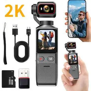 4K Handheld Vlogging Camera Wifi Pocket Action Camera Anti-Shake Video Camcorder 4K Handheld Vlogging Camera Wifi Pocket Action Camera Anti-Shake Video Camcorder