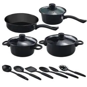 13PCS Cookware Set Nonstick Pots and Pans Home Kitchen Cooking Stainless Steel 13PCS Cookware Set Nonstick Pots and Pans Home Kitchen Cooking Stainless Steel