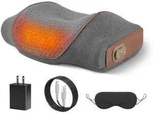 3-in-1 Neck Massage Pillow with Heating Function and Vibration Air Compression 3-in-1 Neck Massage Pillow with Heating Function and Vibration Air Compression