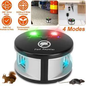 Ultrasonic Repellent 360° Electronic Control Pest Rat Cat Mice Rodent Repeller Ultrasonic Repellent 360° Electronic Control Pest Rat Cat Mice Rodent Repeller