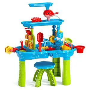 Kid Sand Water Table Toddler Water Activity Table Rain Showers Play Table Toy Kid Sand Water Table Toddler Water Activity Table Rain Showers Play Table Toy
