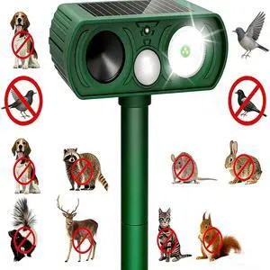 Ultrasonic Animal Repeller Solar Motion Activated Critter Repellent Farm Garden Ultrasonic Animal Repeller Solar Motion Activated Critter Repellent Farm Garden