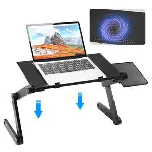 Portable Adjustable Laptop Bed Tray Desk Foldable Desk for Work & Gaming Portable Adjustable Laptop Bed Tray Desk Foldable Desk for Work & Gaming