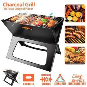 Portable Charcoal Grill Foldable Design for Easy Storage for Camping & Outdoor Portable Charcoal Grill Foldable Design for Easy Storage for Camping & Outdoor