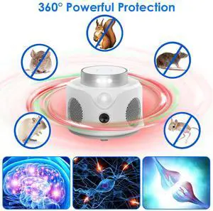 Ultrasonic 9 LED Strobe Lights for Mouse Squirrel &Rat Deterrent Ultrasonic 9 LED Strobe Lights for Mouse Squirrel &Rat Deterrent