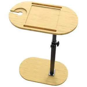 Bamboo Bathtub Tray Table w/ Adjustable Height Bathtub Side for Luxury Bath Home Bamboo Bathtub Tray Table w/ Adjustable Height Bathtub Side for Luxury Bath Home