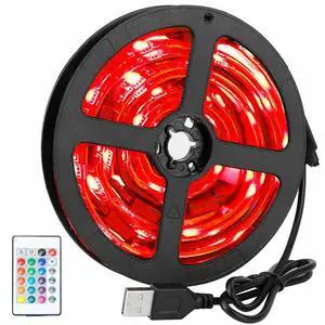 4 x 50CM TV LED Backlight USB 5050 RGB LED Strip Light Remote Kit For 40-60in TV 4 x 50CM TV LED Backlight USB 5050 RGB LED Strip Light Remote Kit For 40-60in TV