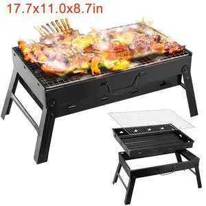 BBQ Barbecue Grill Folding Charcoal Stove Cooker Portable Camping Outdoor Grill BBQ Barbecue Grill Folding Charcoal Stove Cooker Portable Camping Outdoor Grill