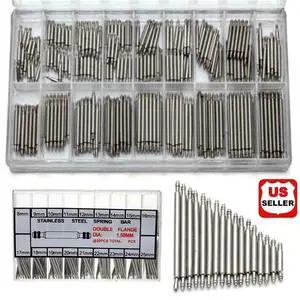 360pcs Watchmaker Watch Band Spring Bars Strap Link Pins Steel Repair Kit Tools 360pcs Watchmaker Watch Band Spring Bars Strap Link Pins Steel Repair Kit Tools