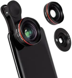 2 in 1 Professional Phone Camera Lens Kit Clip On 2 in 1 Professional Phone Camera Lens Kit Clip On