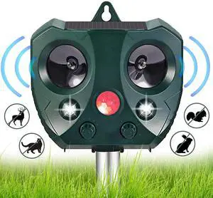Upgraded Solar Ultrasonic Animal Repellent Dog Cat Skunk Deer Raccoon For Garden Upgraded Solar Ultrasonic Animal Repellent Dog Cat Skunk Deer Raccoon For Garden