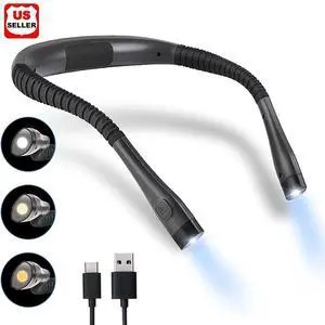 USB Rechargeable LED Neck Light Book Light for Reading in Bed Crafting Camping USB Rechargeable LED Neck Light Book Light for Reading in Bed Crafting Camping