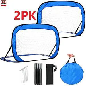 Pop Up Soccer Goals Set Soccer Ball Net Bag, Football Gates Indoor Outdoor Games Pop Up Soccer Goals Set Soccer Ball Net Bag, Football Gates Indoor Outdoor Games