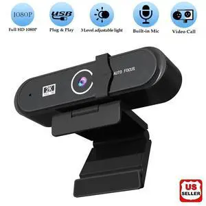2K HD Web Camera with Microphone Ring Light Autofocus Pro Computer Gaming Webcam 2K HD Web Camera with Microphone Ring Light Autofocus Pro Computer Gaming Webcam