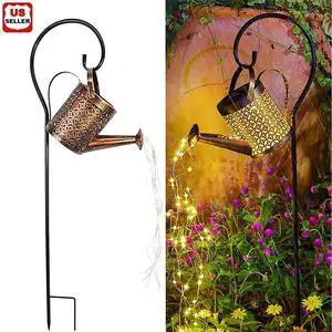 Solar Watering Can Light Garden Outdoor Waterproof Kettle Yard Art Lamp Decor US Solar Watering Can Light Garden Outdoor Waterproof Kettle Yard Art Lamp Decor US